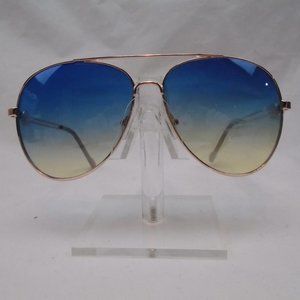 JESSICA SIMPSON LILLAC LOGO AVIATOR ROSE GOLD GRADIENT SUNGLASSES FREE SHIP CT